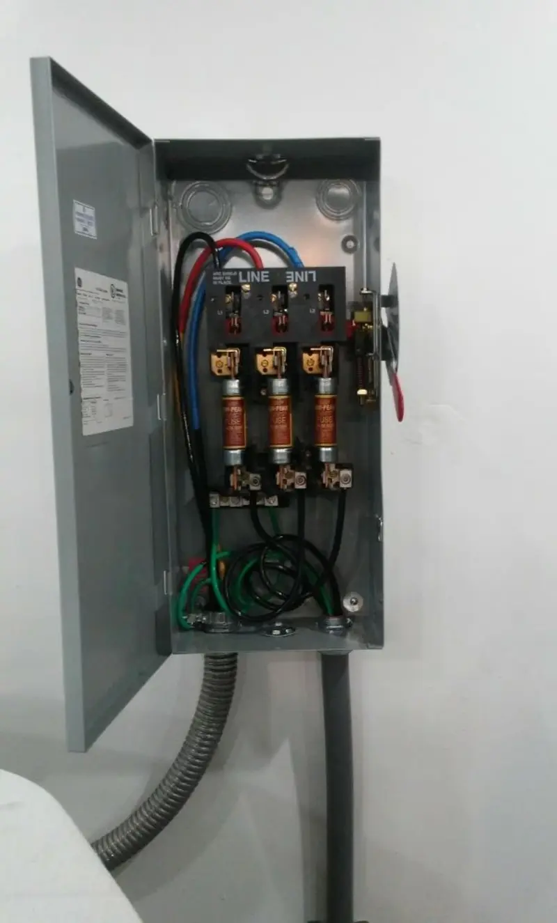 Three-phase disconnect switch installed for Electrical Wiring & Rewiring in Yountville